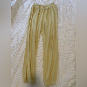 ASOS Terrycloth Yellow Sweatpants